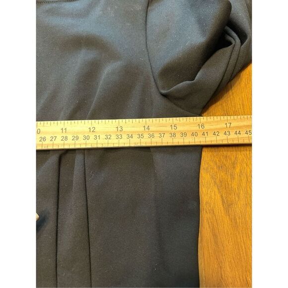 G.I.L.I. Zip Sleeve Milano Ponte Top Black Size 4 - Picture 7 of 8